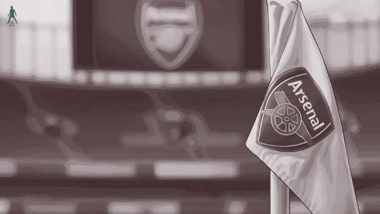Black and white Arsenal flag